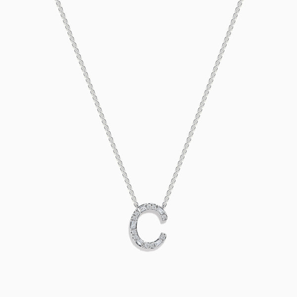 Silver Initial C Necklace | maurices